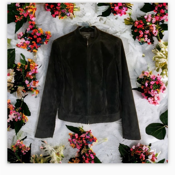 Valerie Stevens Jackets & Blazers - Valerie Stevens Black 100% Genuine Suede Leather Jacket-Vintage -EUC-SzM 🎄🎁​